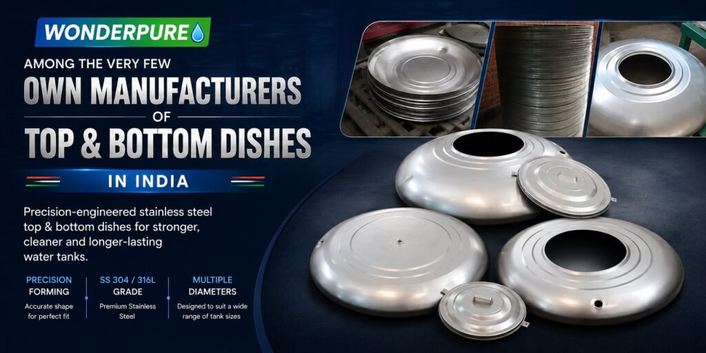 Top and Bottom Dishes water tanks top and bottom cover