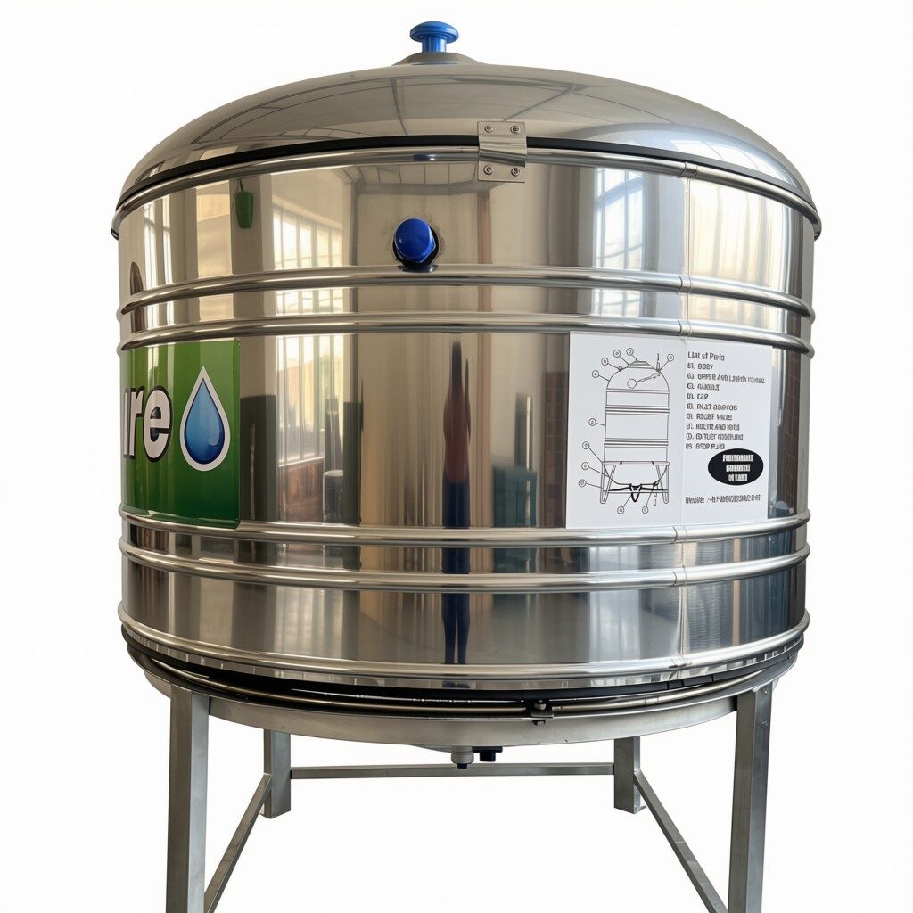 500 Litre Insulated Stainless Steel Water Tank 500 l ss 304 7 layer insulated water tank