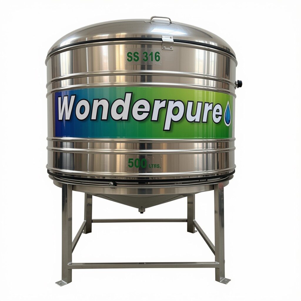 500 Litre Insulated Stainless Steel Water Tank wonderpure 500 ltr insulated stainless steel water tank