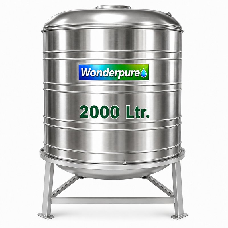 2000 Litre Stainless Steel Water Tank 2000 Litre Stainless Steel Water Tank by Wonderpure