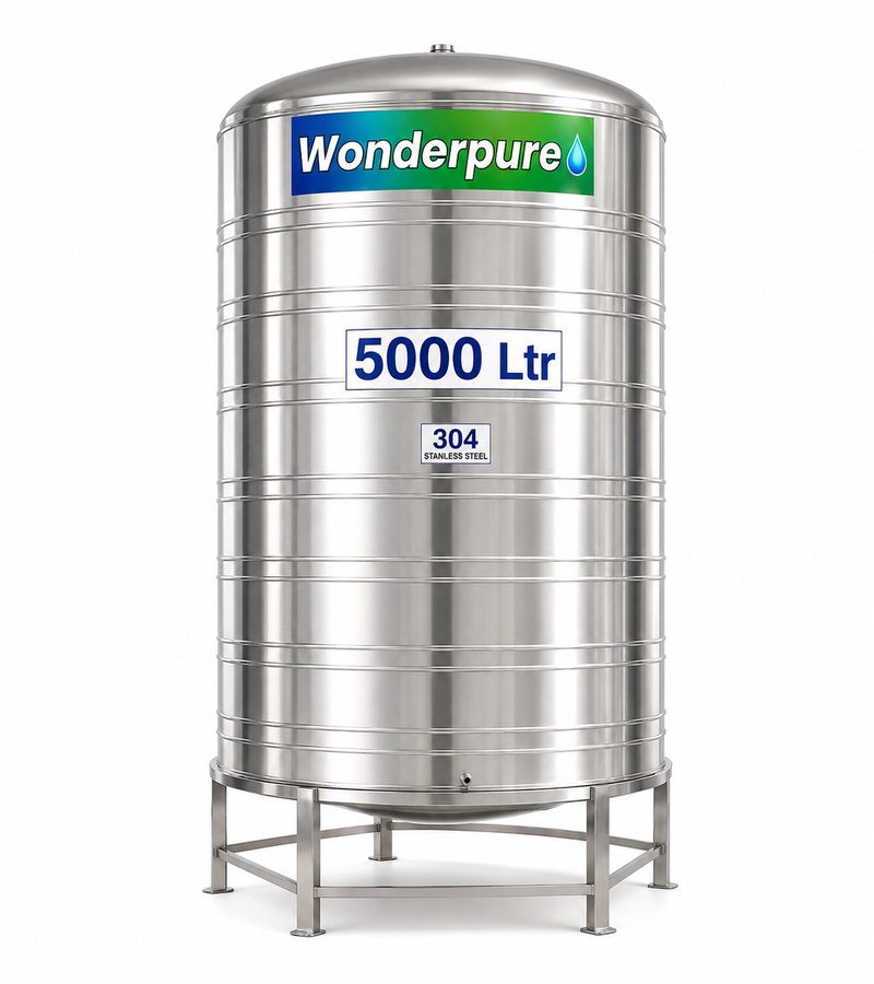 5000 Litre Stainless Steel Water Tank 5000 Litre Stainless Steel Water Tank by Wonderpure