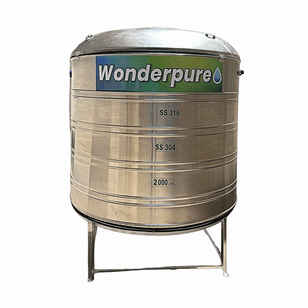 2000 liter insulated steel tank