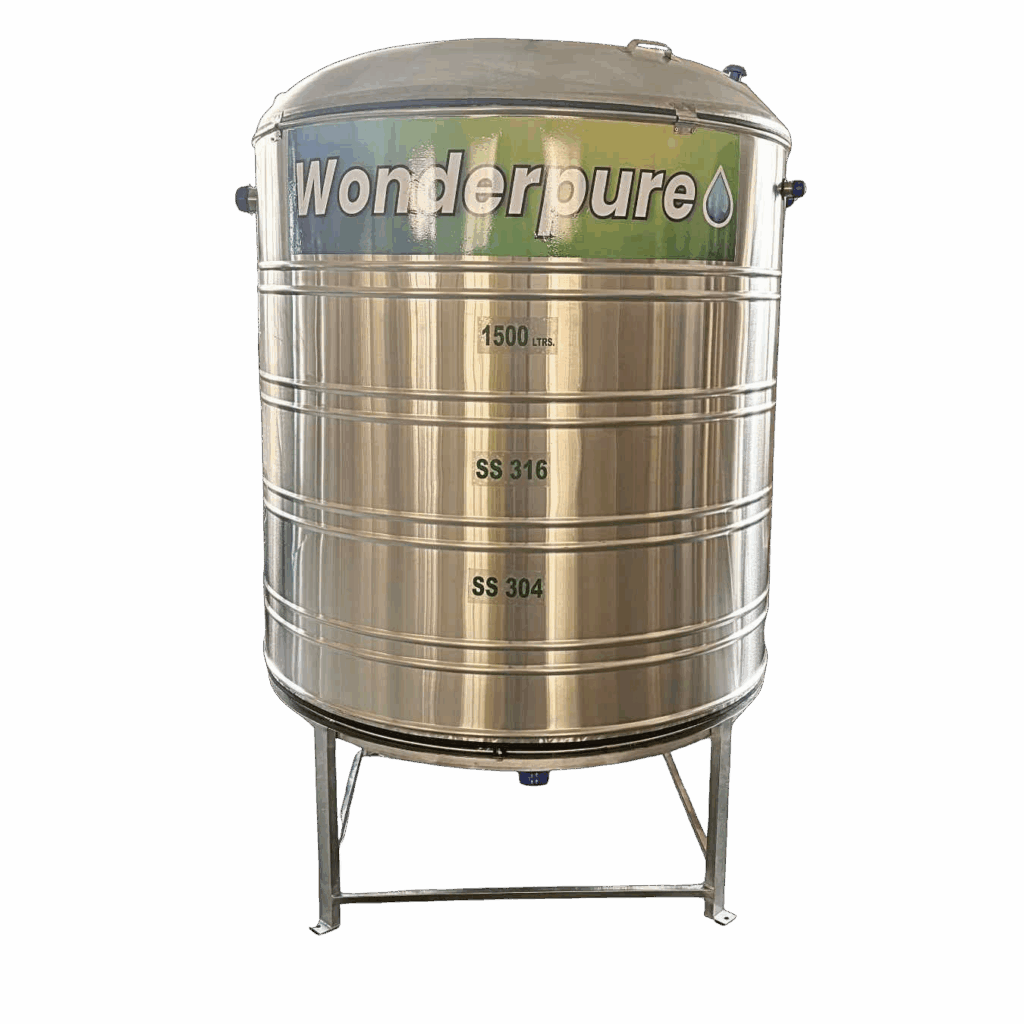 1500 Litre Insulated Stainless Steel Water Tank wonderpure 1500 ltr ss tank